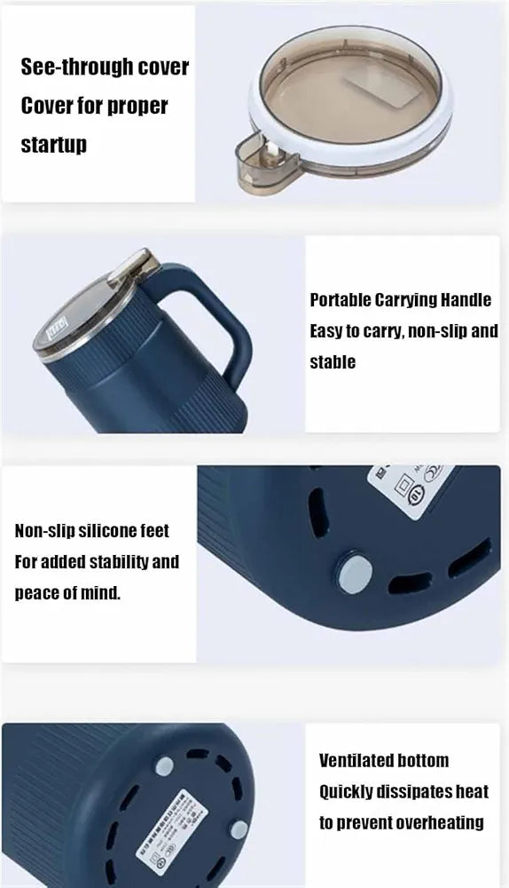 Capacity Electric Grinder Electric Grinder Machine Electric Meat Grinder with Handle Nut Grinder for All Nuts (Color : Blue)