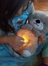 Portable Plush Baby Toy with Music, Sounds, Lights and Breathing Motion, Breathing Toy Teddy Bear with Lights | Gift for Kids | Size 30cm