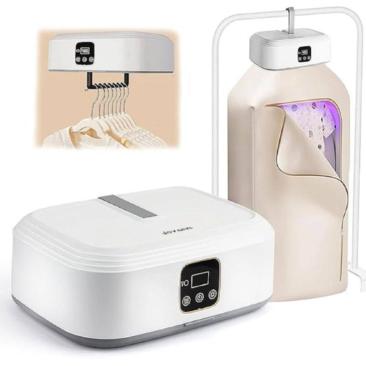 Electric Cloth Warmer - Portable Cloth Warming Machine for Home, Warming Bag, and Towel Rack - Automatic Wet Clothing Air Warmer,White,Acrylonitrile Butadiene Styrene Dryer